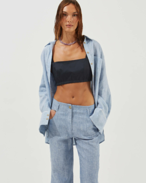 loose fit linen shirt