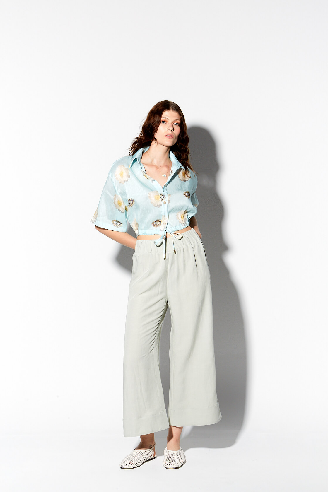 Ianthe monochromatic cropped pants