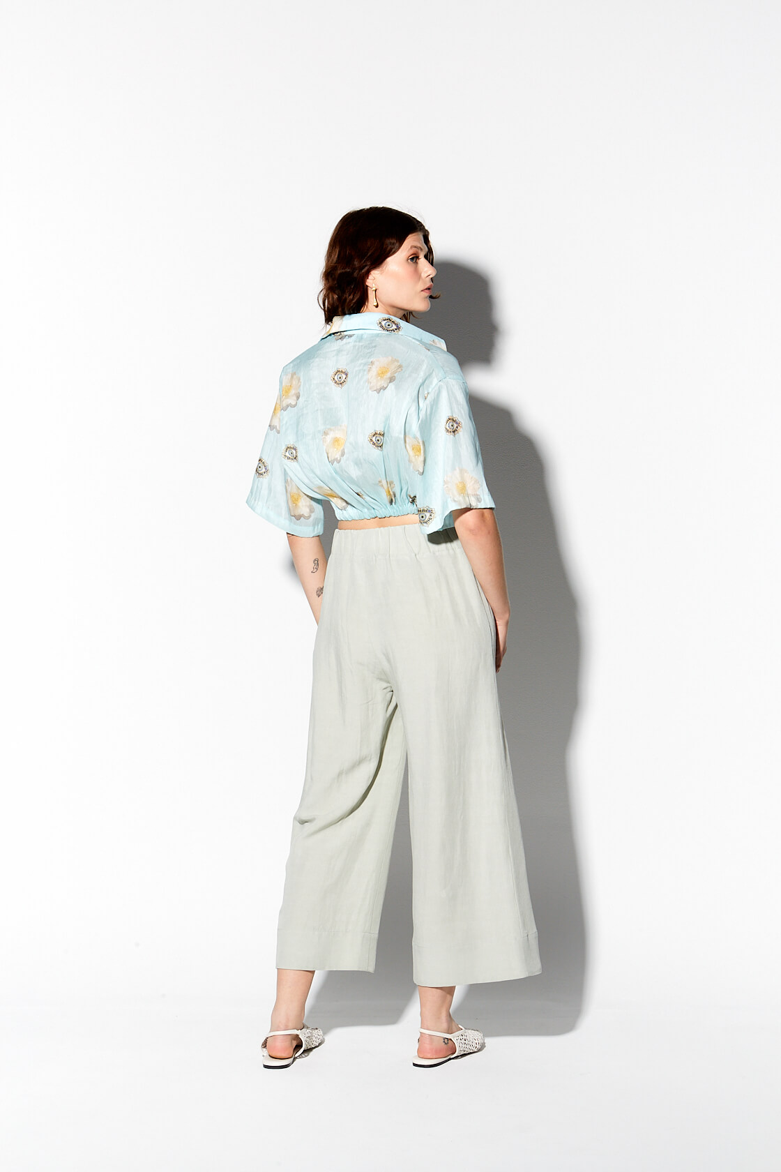 Ianthe monochromatic cropped pants