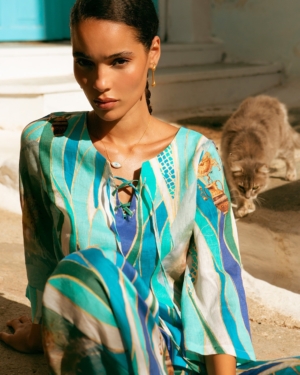 Daphne printed blouse