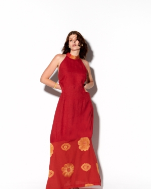 Ambrosia embroidered maxi dress