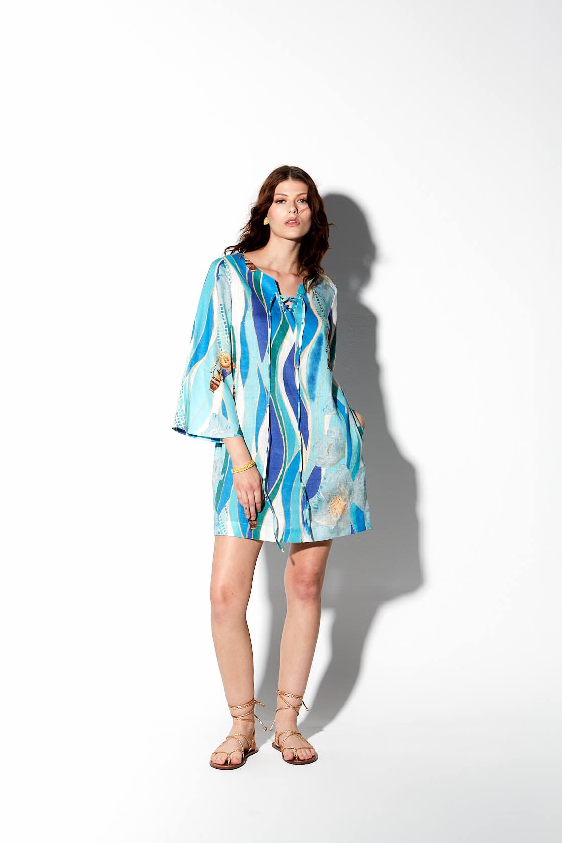 Ismene printed dress