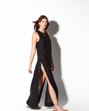 Korina linen maxi dress