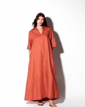 Peitho linen maxi dress
