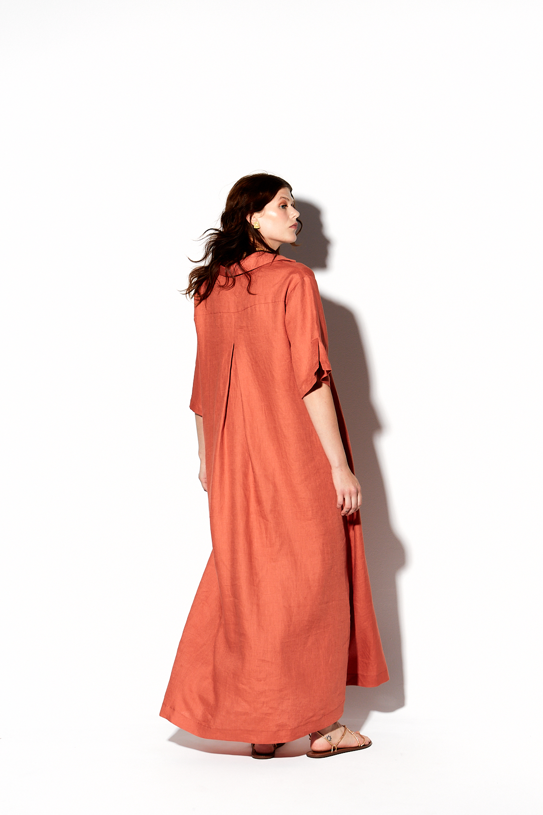 Peitho linen maxi dress