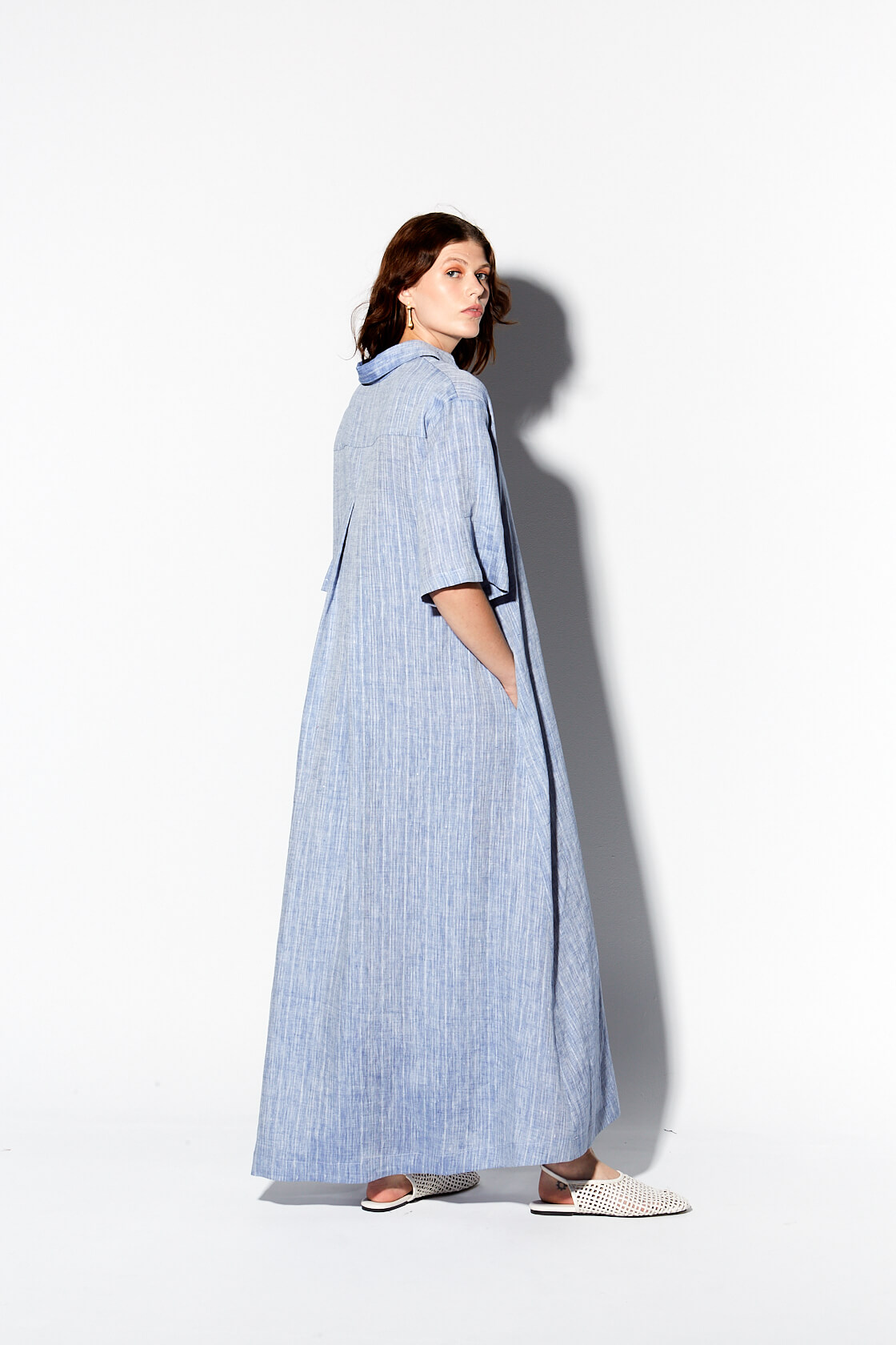 Peitho linen maxi dress