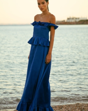 Calista flamenco maxi dress