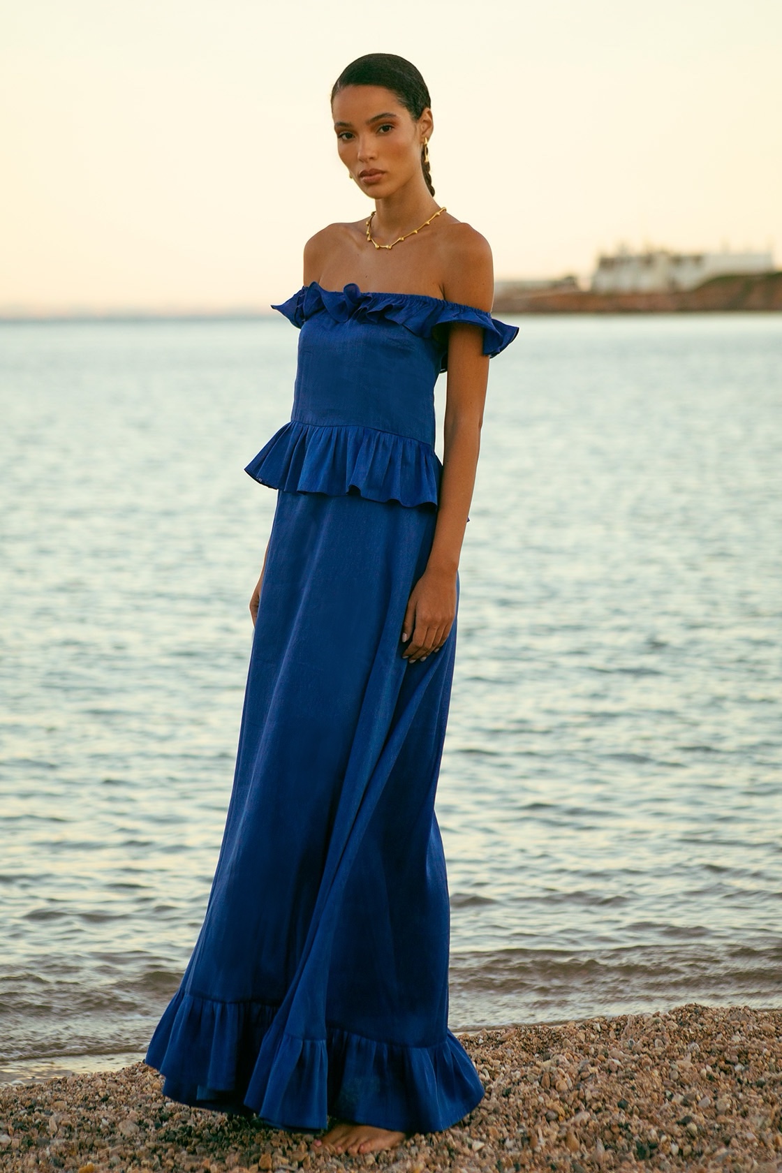 Calista flamenco maxi dress
