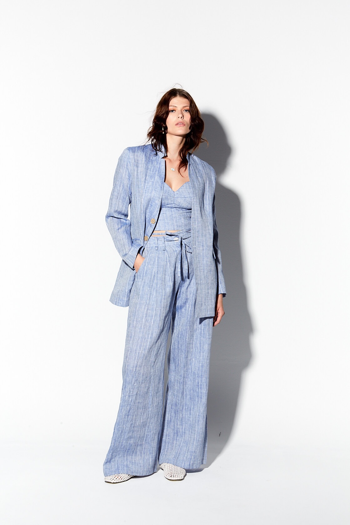 Amalthea linen blazer