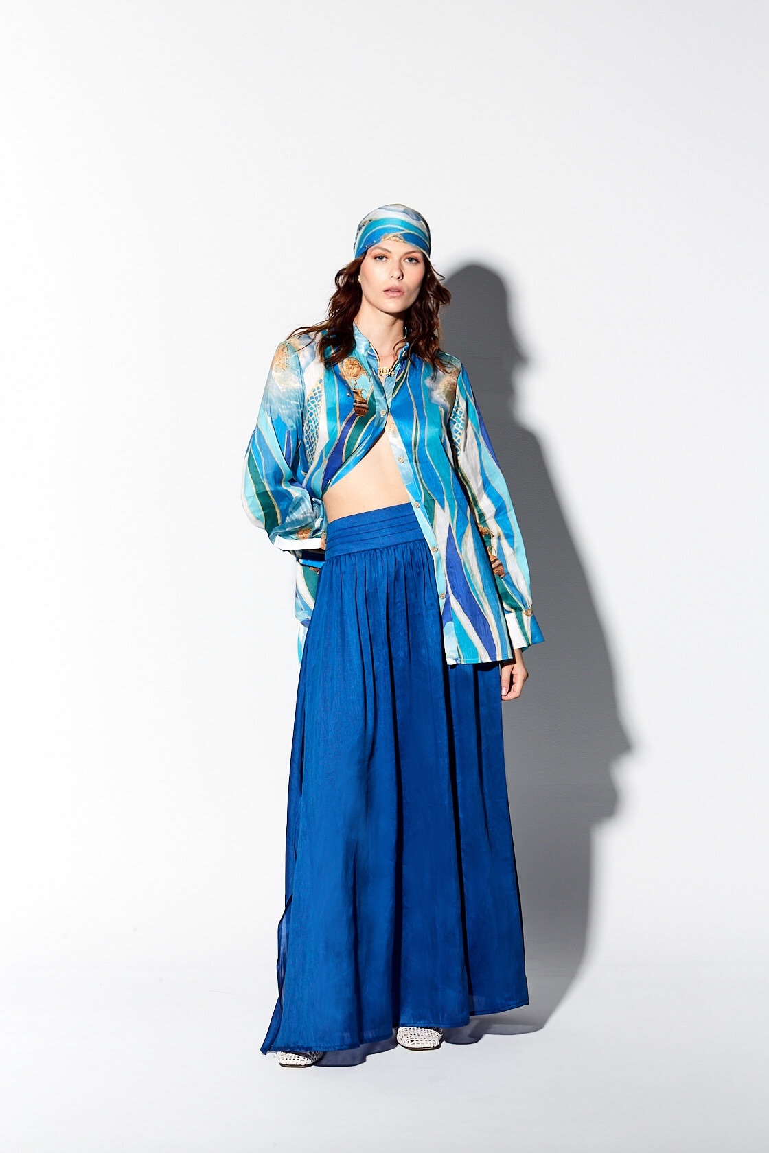 Eirene maxi skirt with side slits