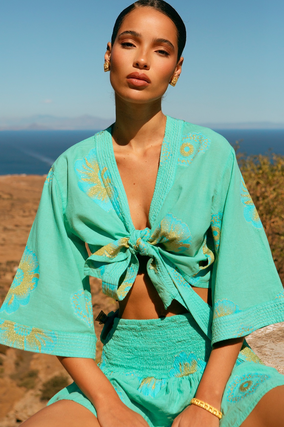 Io loomed mini skirt