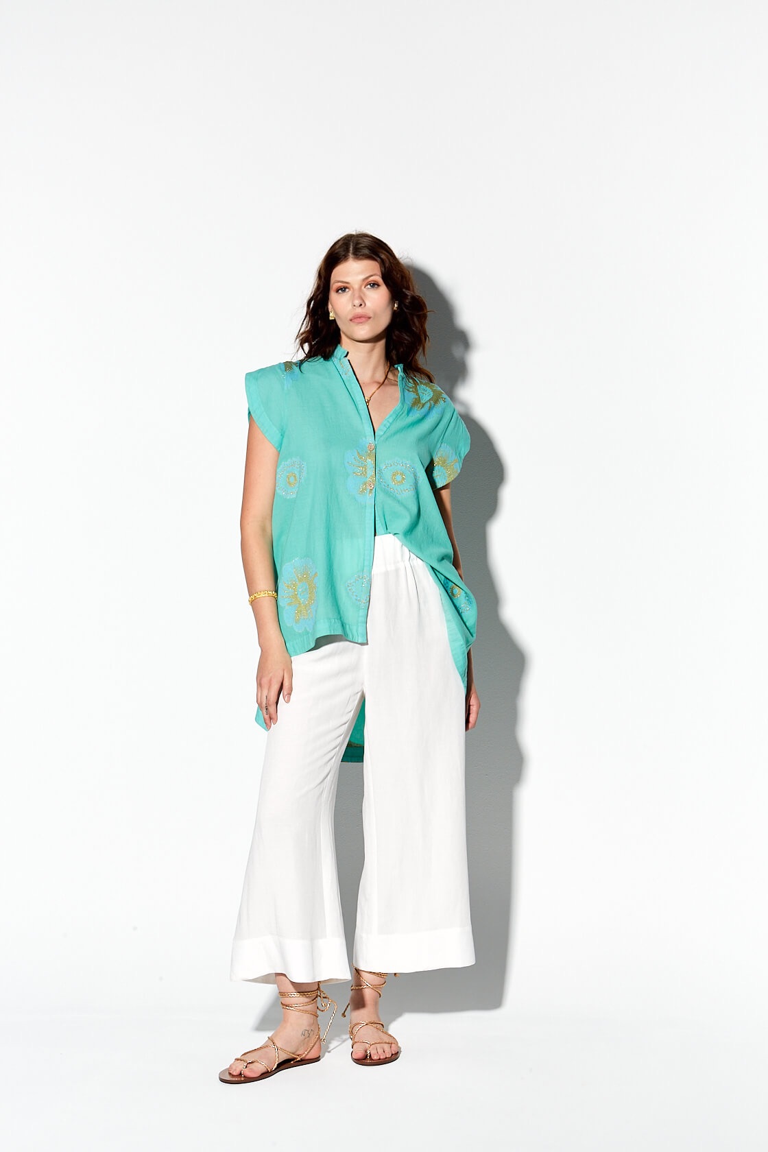 eye-floral loomed vest