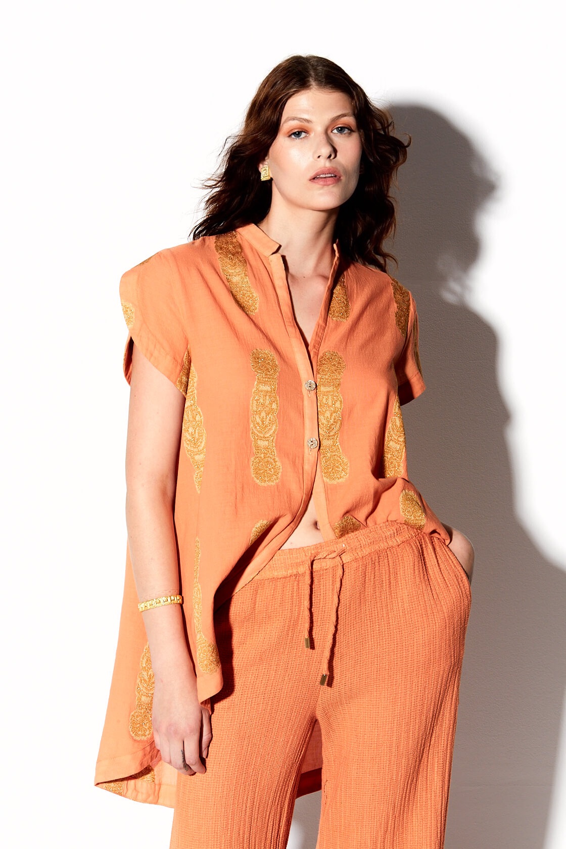 Maia loomed vest hercules knot