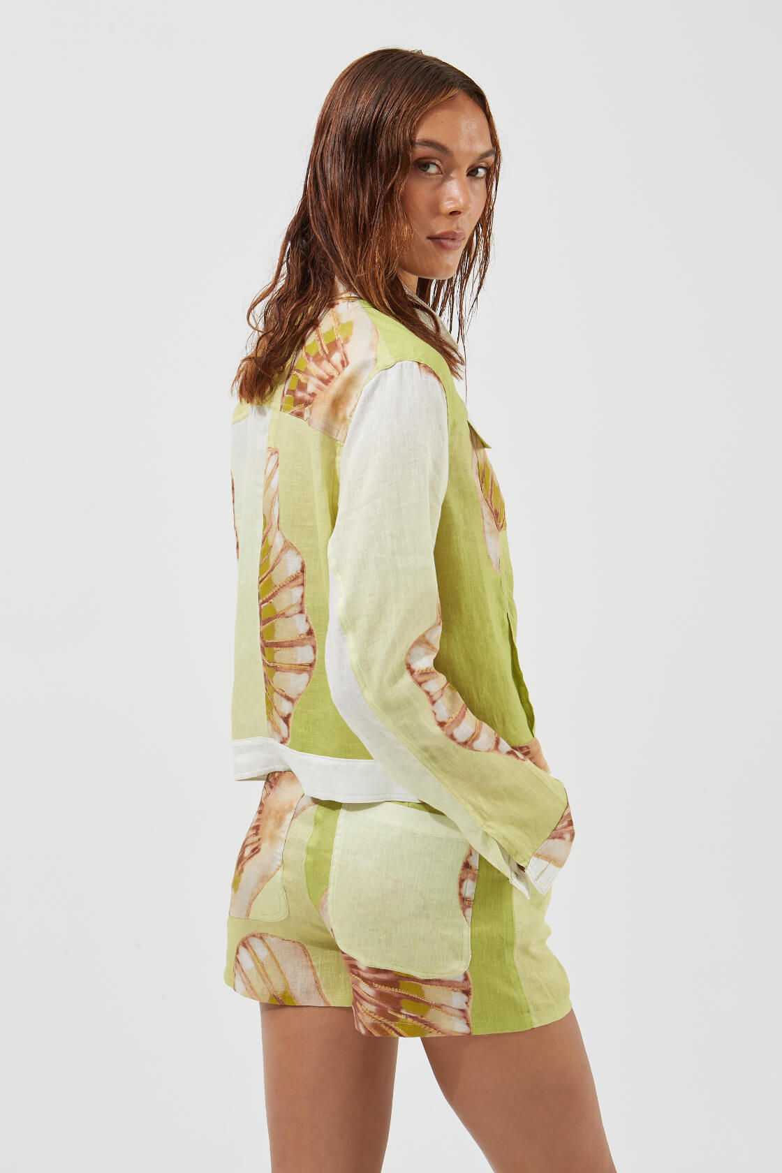 Nafsippe linen denim-like jacket