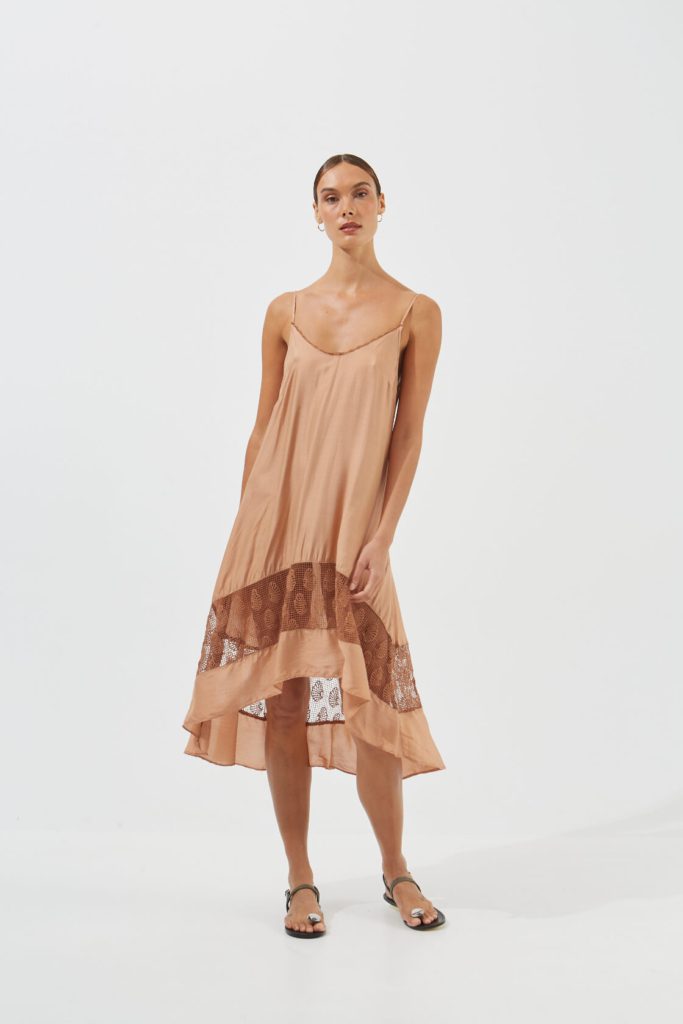 straps lace-trimmed dress