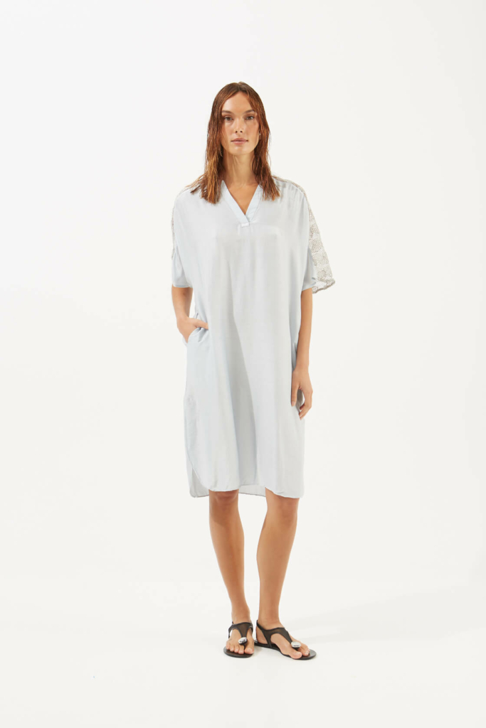 midi short-sleeved dress