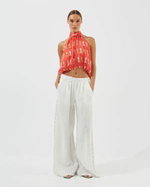 turtleneck cropped ruched top