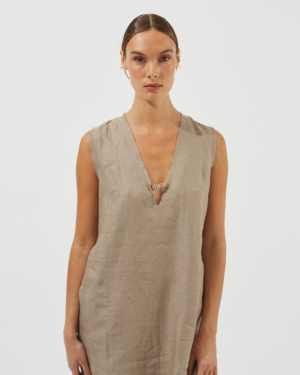 maxi V-neck dress