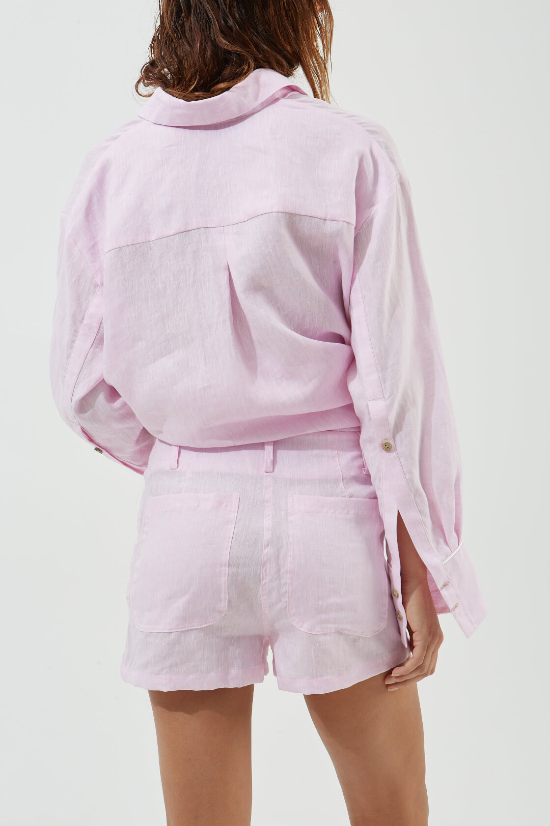Lucia linen denim-like shorts
